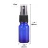 24pcs 10ml Cobalt Blue Glass Spray Bottle w/ Black Fine Mist Sprayer essential oil bottles empty cosmetic containers 2
