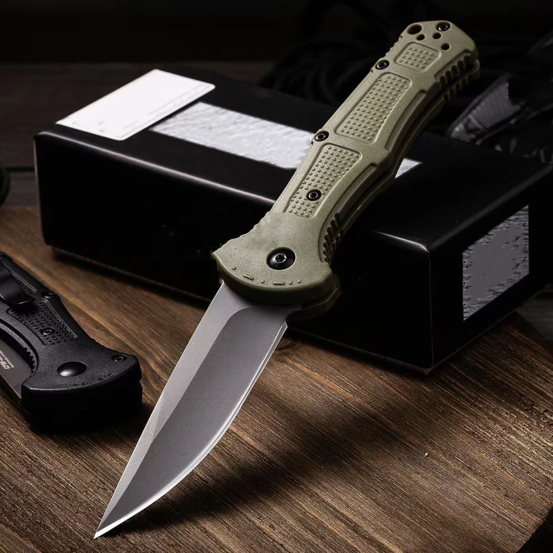 

BM 9070 Folding Knife Nylon Fiber Handle D2 Blade Outdoor Camping Saber Tactical Defense Pocket Knives