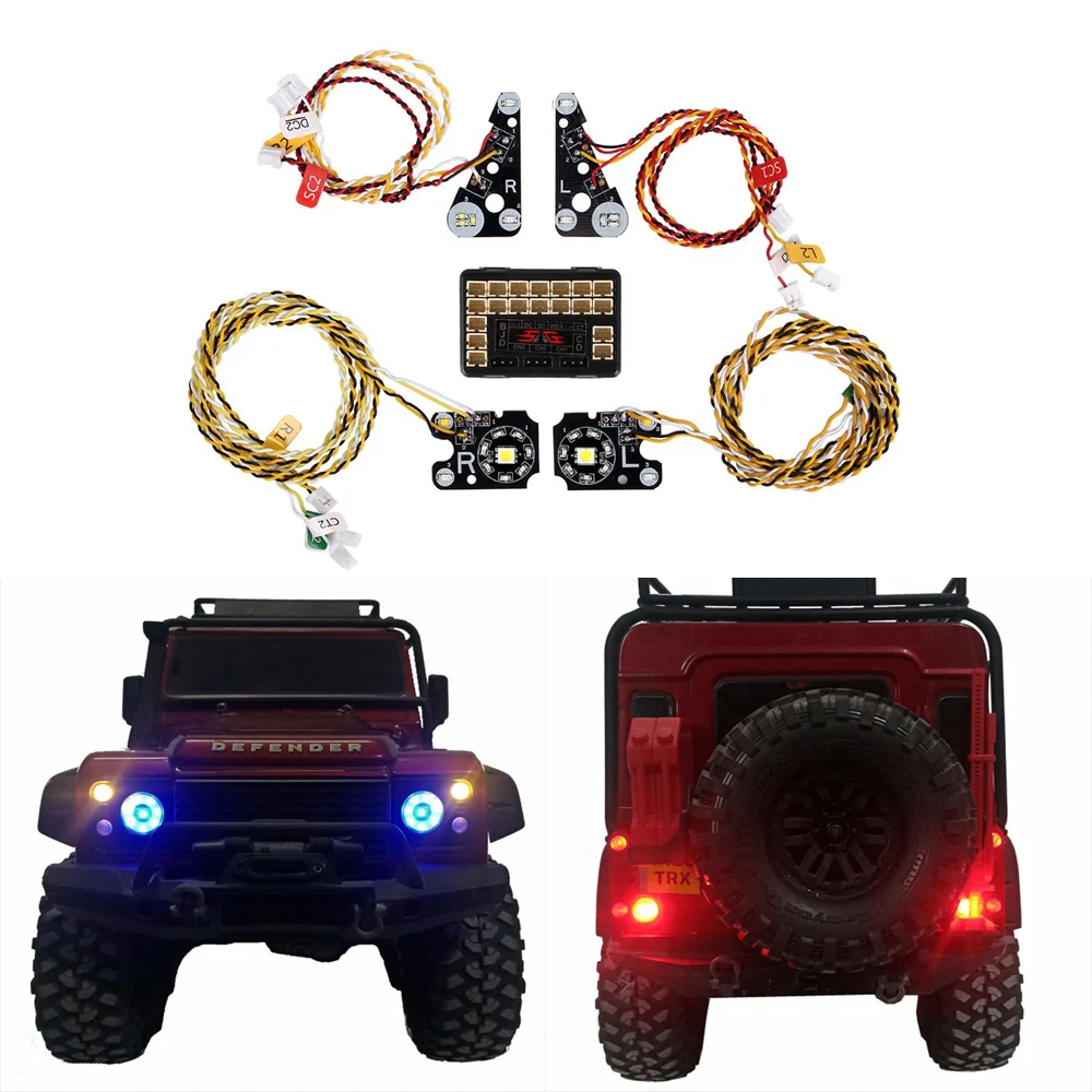 RC автомобильный передний задний светодиодный светильник для 1:10 Rock Crawler Trx-4 TRX-4 TRX4 |