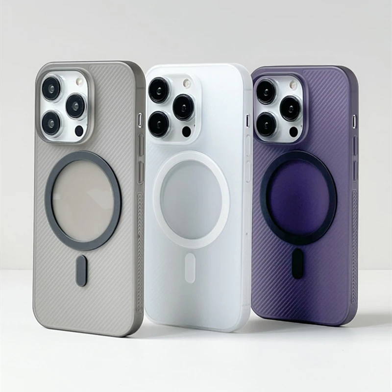 Ультратонкий твиловый матовый чехол Magsafe для телефона iPhone 15pro 14pro max 14 13 15 Pro, жесткий защитный чехол из поликарбоната с беспроводной зарядкой