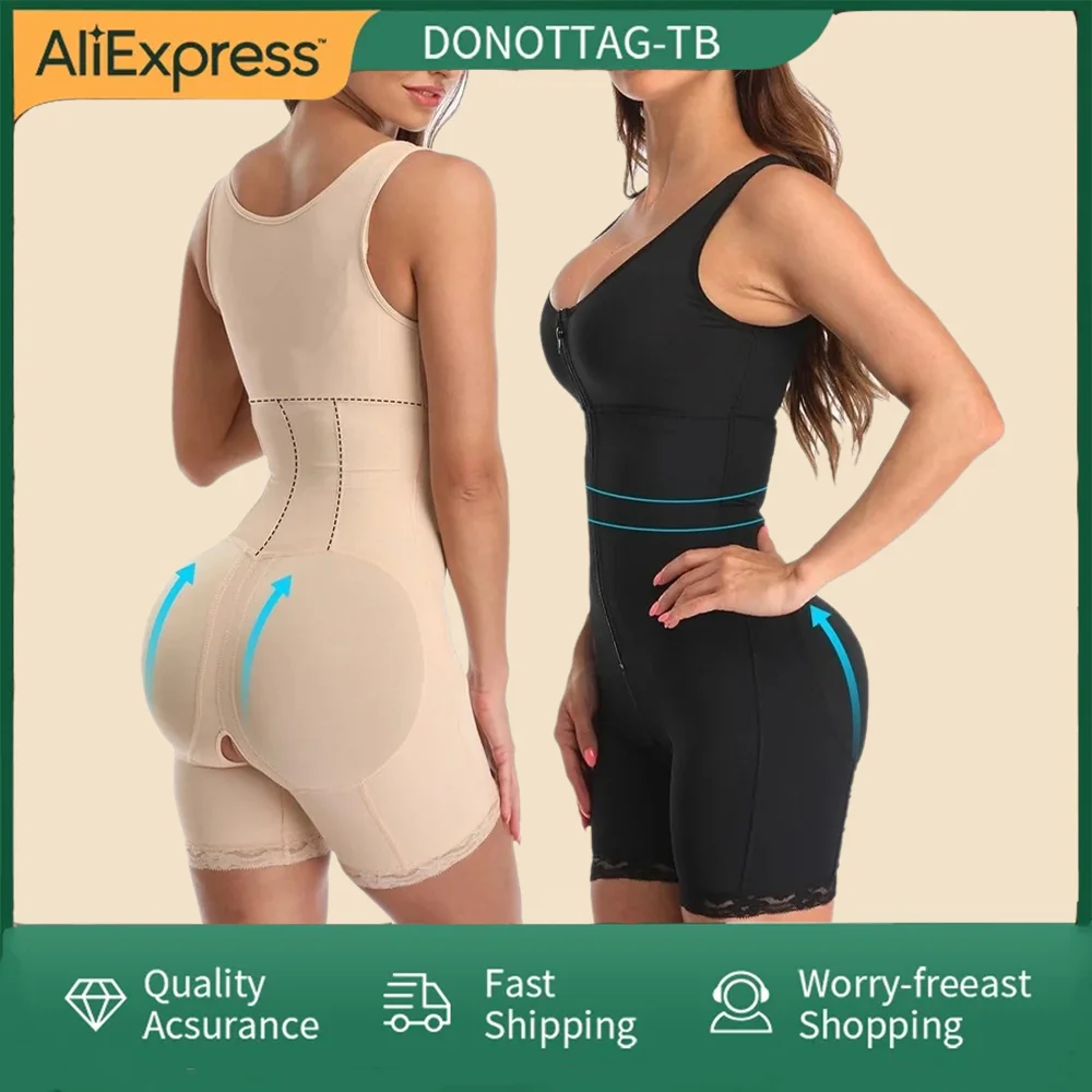 

Bodysuits Compression Garment For Liposuction Tummy Bbl Body Suits Open Crotch Shapewear Slimming Sexy Figure Comfortable Fabric