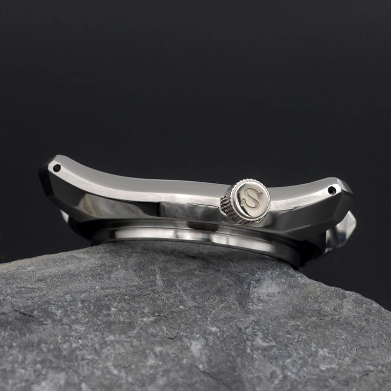SPB185 SPB187 Watch Case Bezel 200M Waterproof Case Fit 7S26 NH35 NH36 4R/6R Automatic Movement Watch Repair Parts