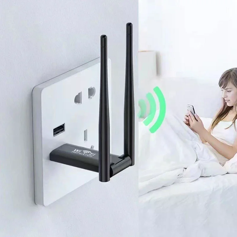 USB Wifi 리피터 300m Wi-fi 신호 부스터 2.4g 무선 확장기 Wi Fi 어댑터 데스크탑 PC 노트북용 내구성