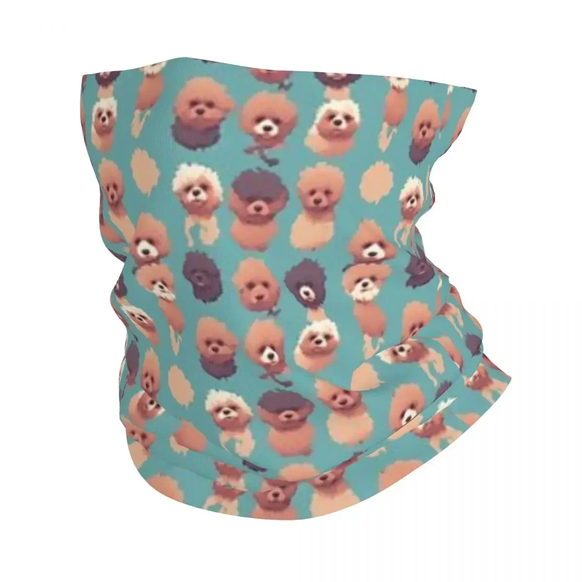 

Poodle Animal Bandana Neck Cover Printed Wrap Dog Lover Scarf Multifunction Headband Hiking Fishing Unisex Adult Washable