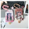MINKYS Kawaii Animal 3 inch Kpop Photocard Holder Photo Card Holder Bag Pendant Back To School Stationery 5