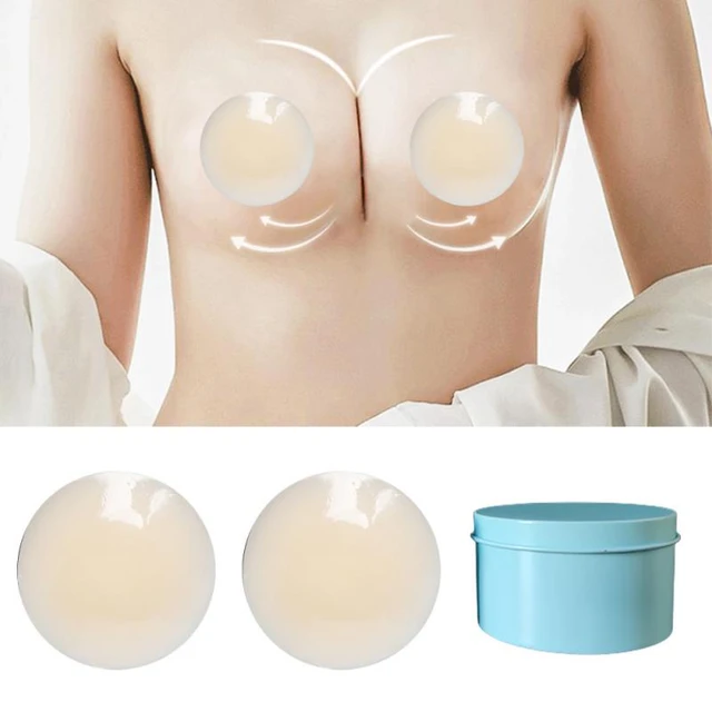 Round Silicone Nipple Cover Chest Patch Invisible Strapless Bra Pad Pasties  Thin Self Adhesive Nipple Cover Breast Pasties - AliExpress