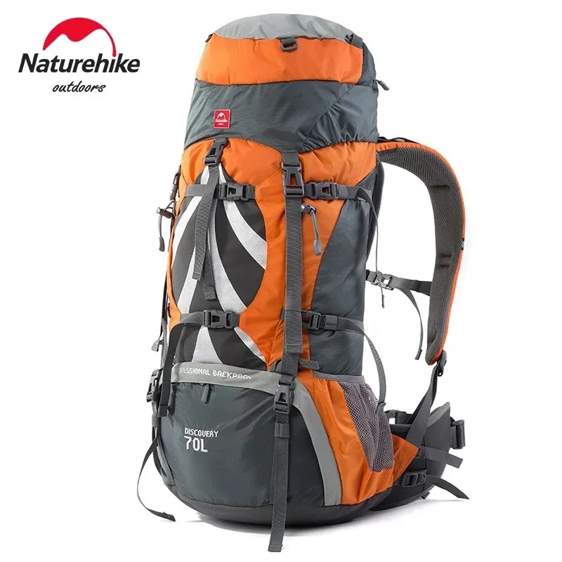 

Naturehike Backpack 70L Mountaineering Bag Man Rucksack Outdoor Hiking Backpack Waterproof Travel Bag Big Capacity Backpack