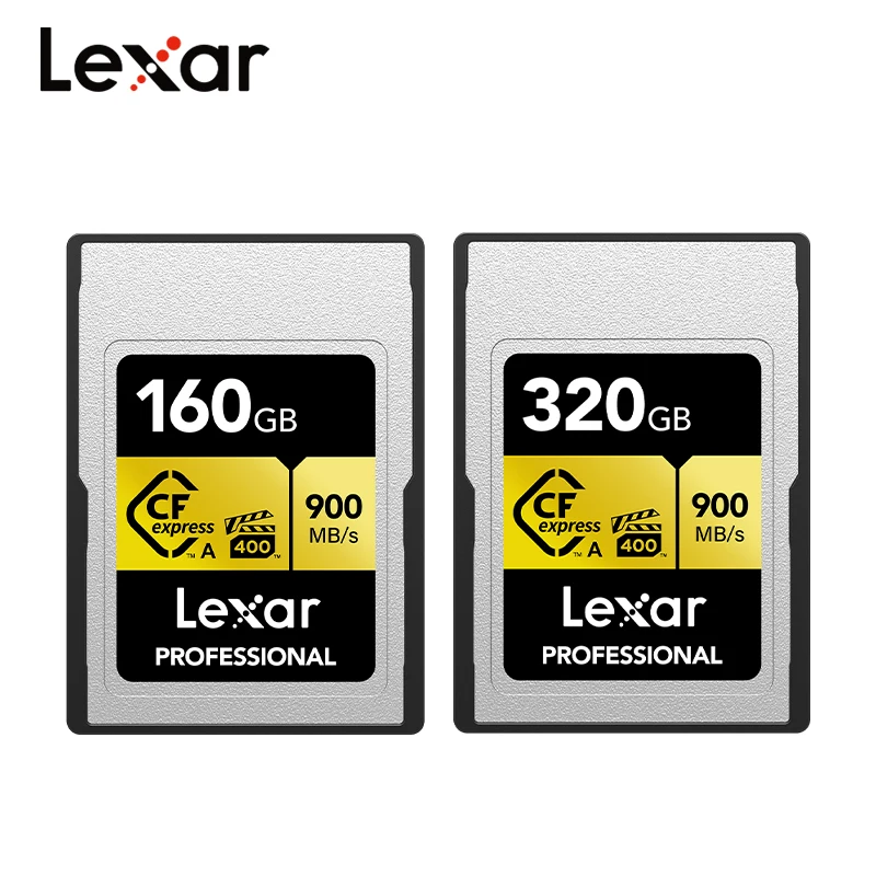 

Lexar Professional CFexpress Type A Card GOLD Series 160GB 320GB Memory Card Up to 900MB/s VPG400 8K Video CF Express for Camera