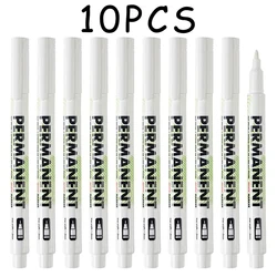 Waterproof Permanent White Paint Pens for Creative DIY Projects (10Pcs Thin Rod)