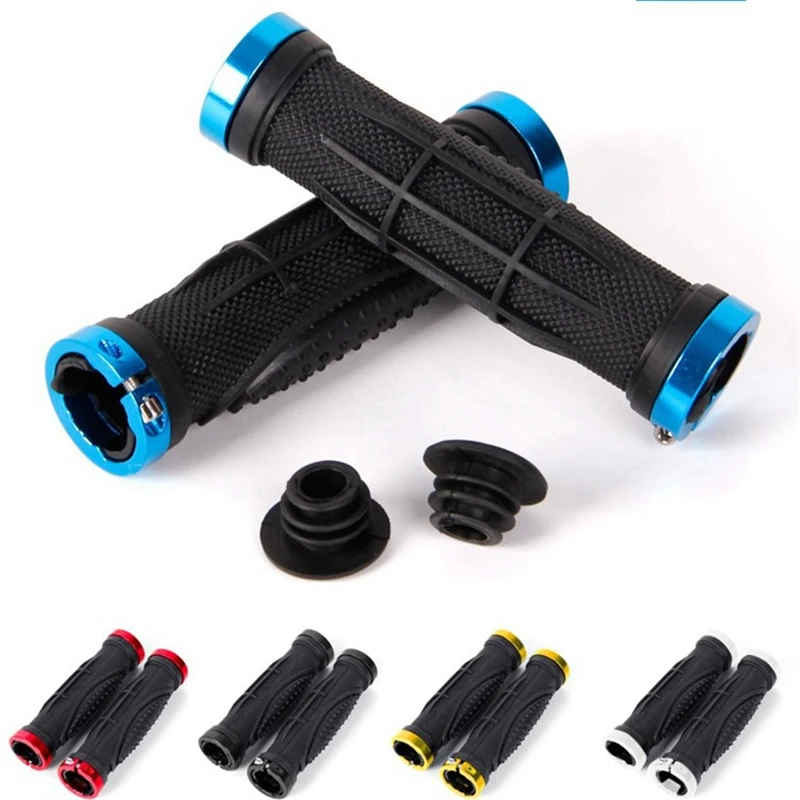 Mountain Bike Tpr Rubber Anti Slip Grip Iamok Handlebar Bilateral