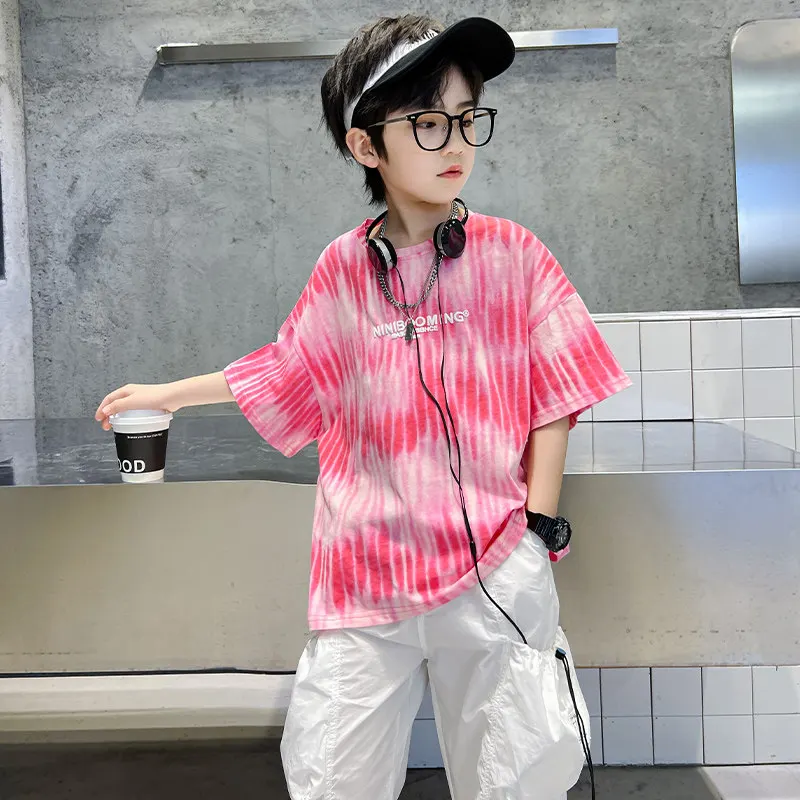 

Teen Boys Clothing Sets Summer Big Size New Casual Outfits Kids Tracksuit For Boys Sport Suit Children Clothes 8 9 10 12 14 Year