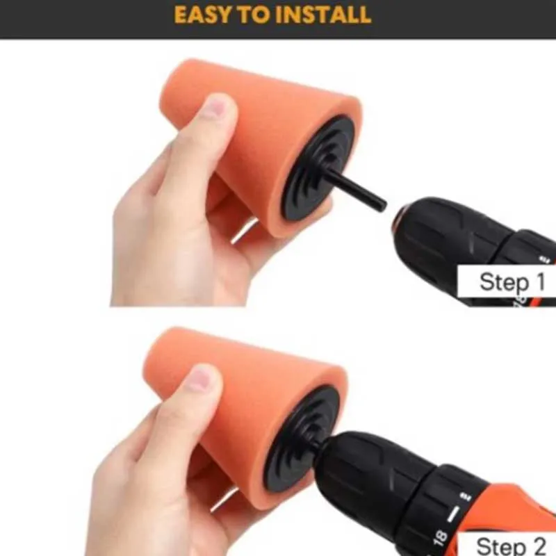 Car Hub Polishing Sponge Grinding Head Metal Plastic Grinding Conical Sponge Polishing Wheel 2pcs hub polishing sponge