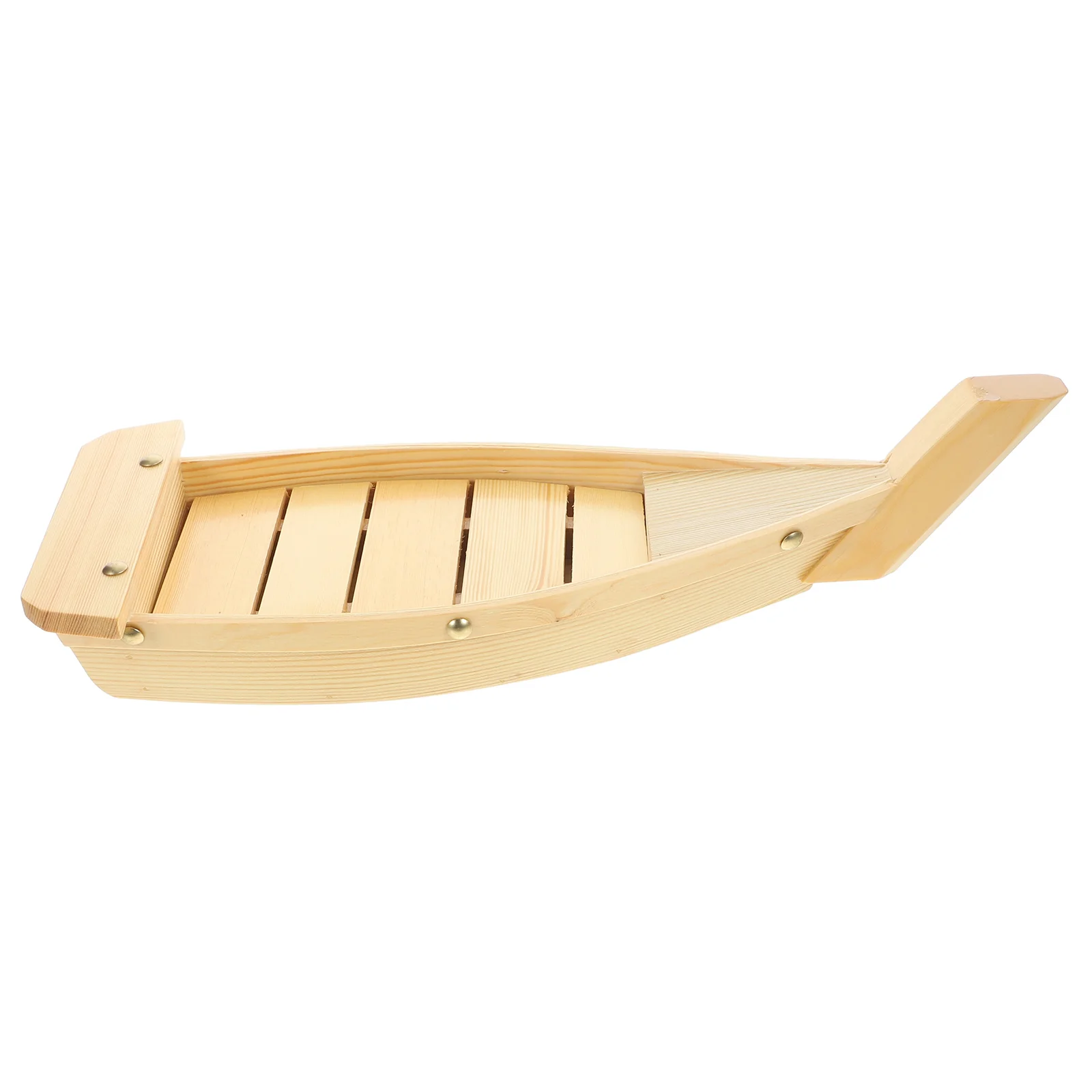 

Sushi Boat Serving Tray Wooden Plate Platter Japanese Dish For Food Plates Snack Party Shaped Bowl Appetizer Wood Sashimi