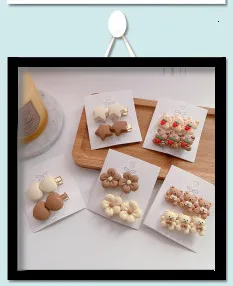 5pcs schöne süße Sakura Baby Haarnadeln Kinder Haars pangen Kinder Kopf bedeckung Prinzessin Haars pange Mädchen Haarschmuck – Detail 7