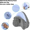 Cotton memory foam leg pillow orthopedic pillow for sciatica relief back hip side sleeping pillow in pregnancy for bed and sofa 6