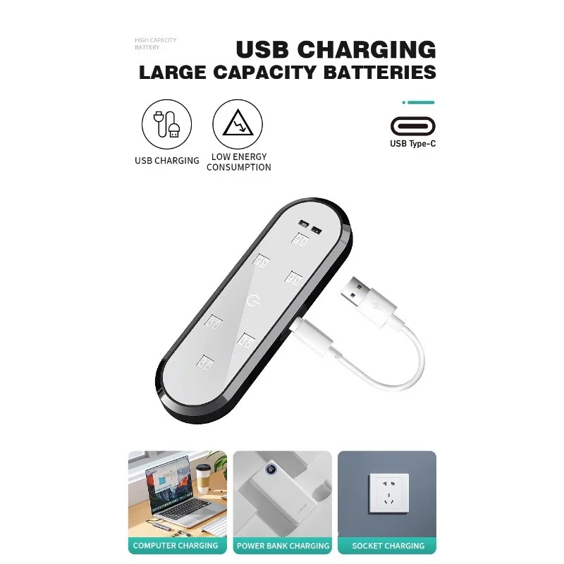 Car LED Warning Door Lighting Anti Collision Auto Atmosphere Light Car Door Induction Welcome Light Flashing Lamp USB Charging led light