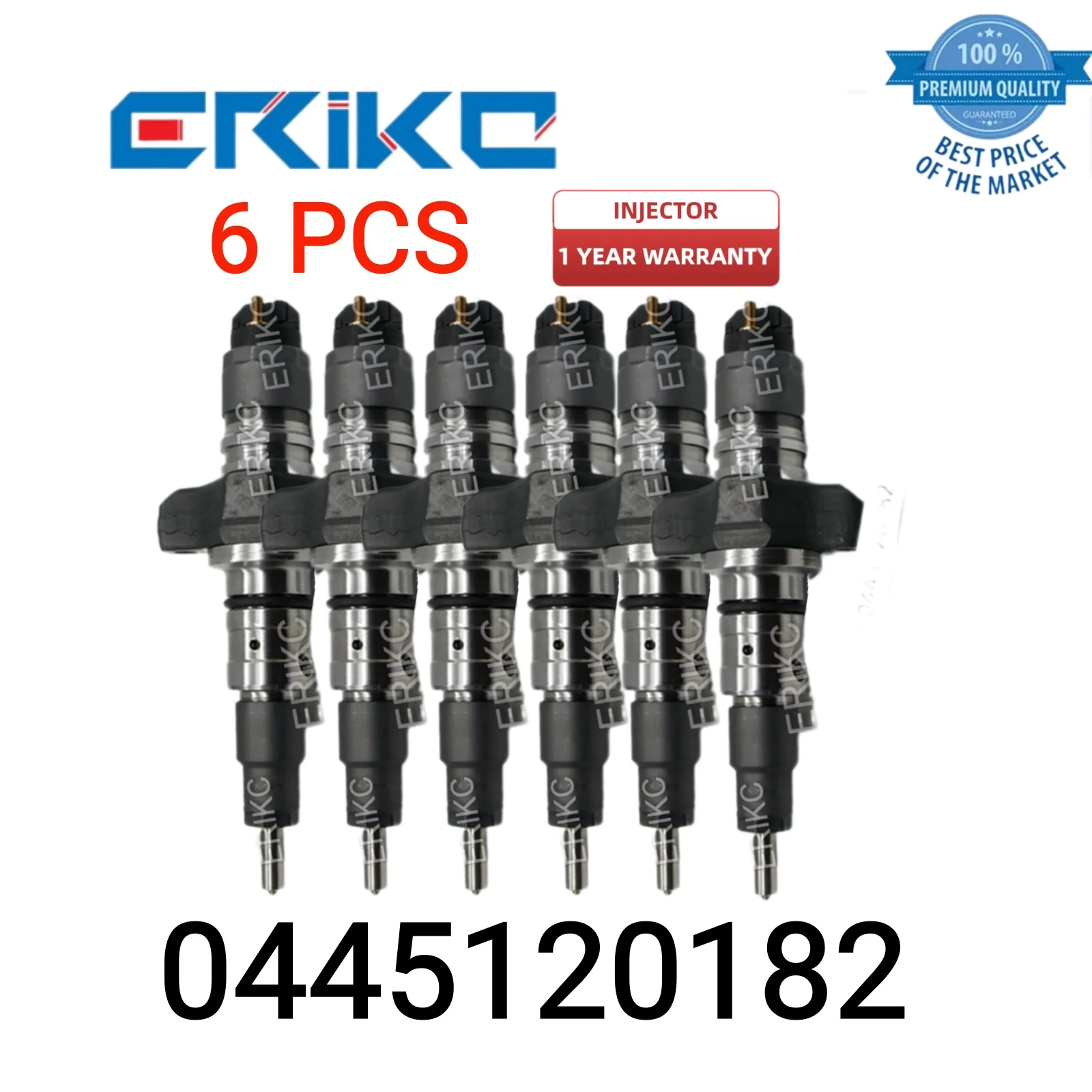 

6 PCS 0445120182 Sprayers Diesel Injectors 0 445 120 182 Spare Parts Common Rail Injection 0445 120 182 fit for Dong Feng