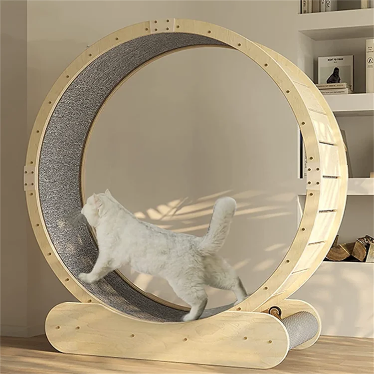 High Quality Pet Treadmill Cat Fitness Toys Pet Cat Exercise Wood Treadmill Running Wheel