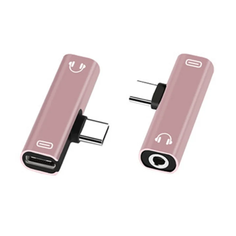 Type C To 3.5mm Adapter USB C To 3.5mm Headphone Jack 2 In1 Socket Audio Converter For Xiaomi Huawei Redmi
