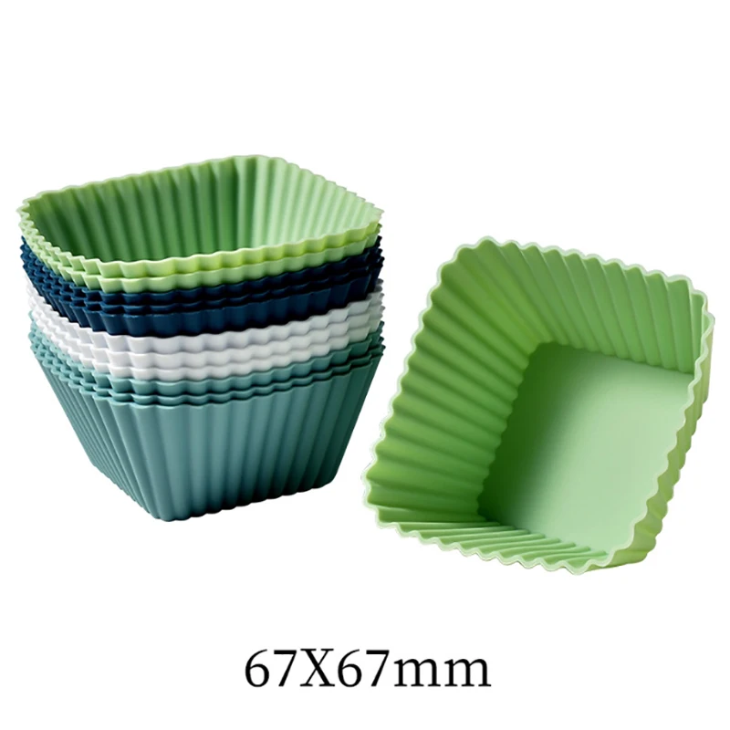 Relaxdays Pirottini per uffin in silicone, 24 forine per cupcake