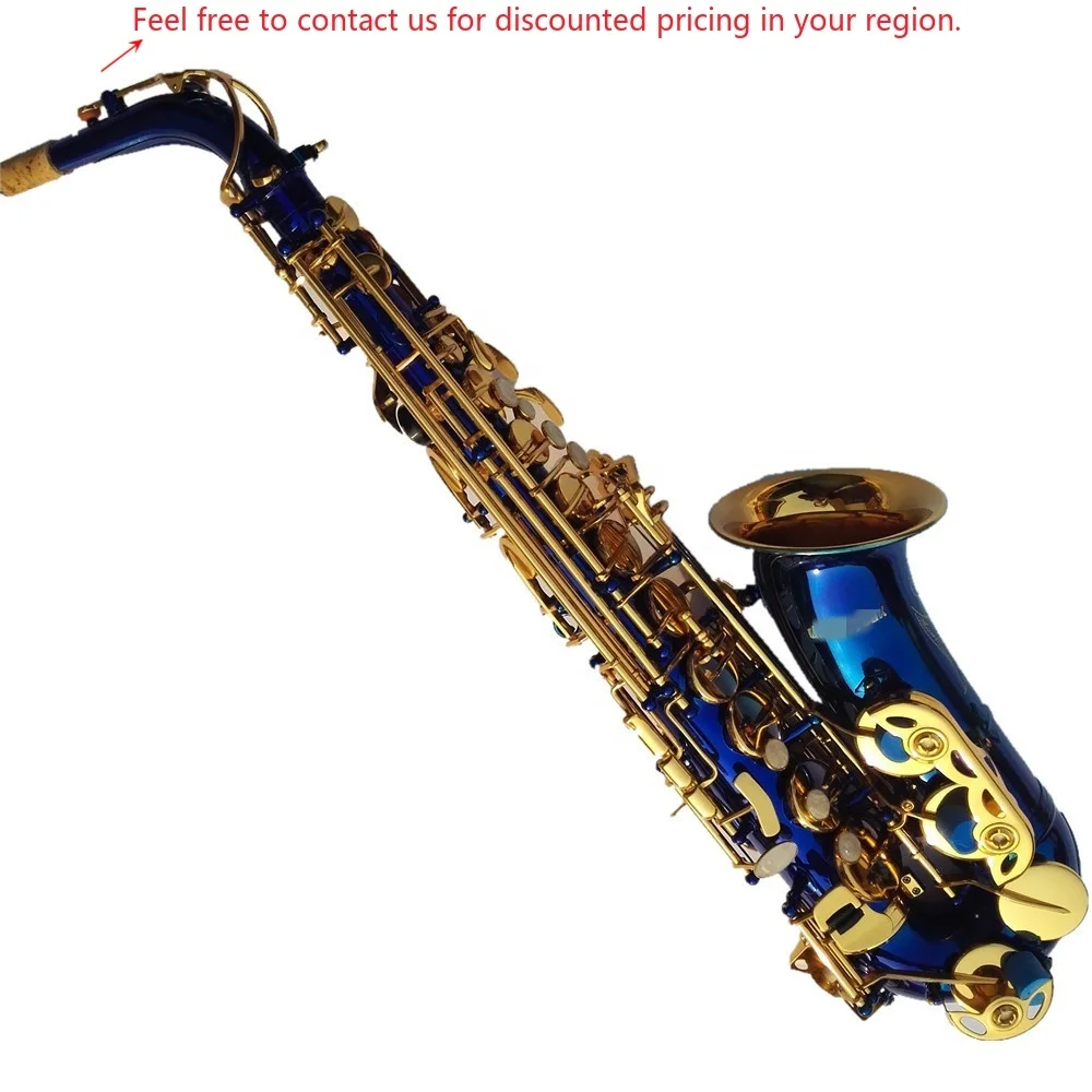 Blue Alto Saxophone, Blue Colored Alto Saxophone