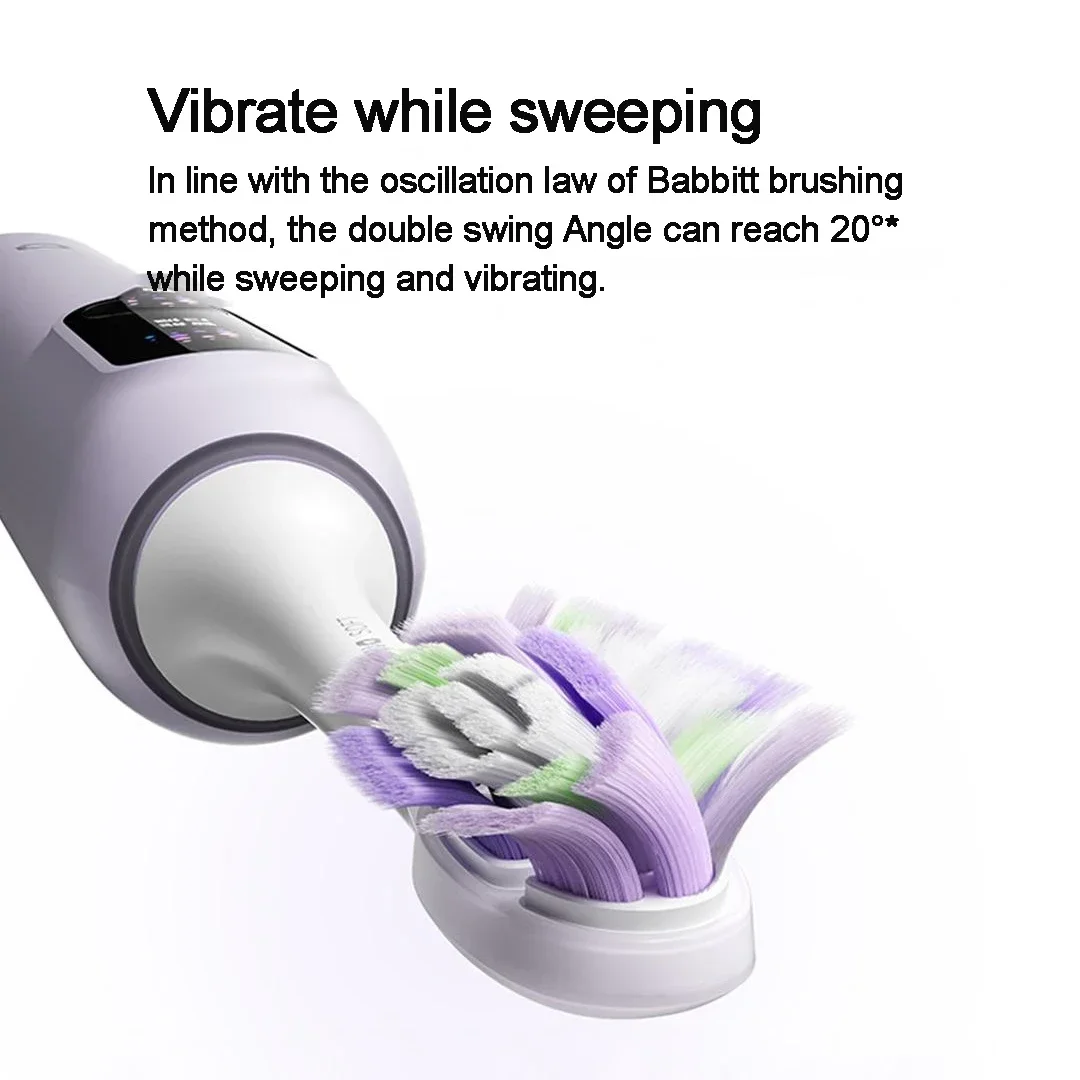 Mijia Sonic Vibration Electric Toothbrush Pro T300 4 Brushing Modes IPX8 Waterproof 180 Days Battery Life Type-C Interface 3