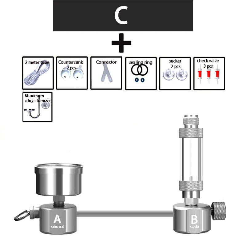 Aquarium DIY CO2 generator System kit CO2 generator bubble Counter Diffuser with Solenoid Valve For Aquatic Plant growth upplies fish tank decorations Aquariums & Tanks
