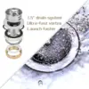 Commercial Stainless Steel Sink 1 Compartment NSF Prep Utility Sink with 8" Faucet 15" L x 15" W x 12" D Bowl for Hotel and Home 4
