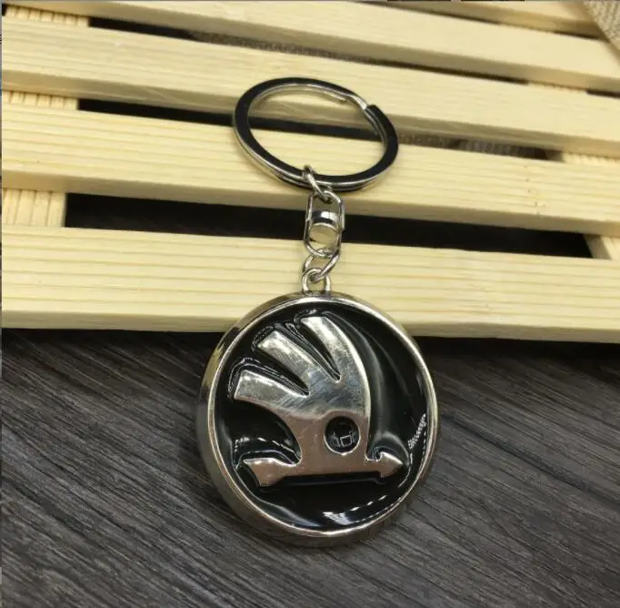 Car Keychain Key Chain Keyring Rings For Skoda Men's Stainless Steel