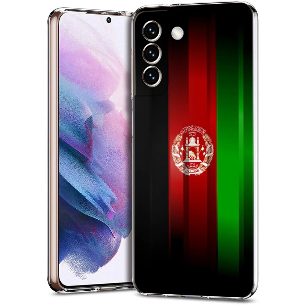 Afghanische afghanistan flagge fall für samsung s24 s23 s22 s20 s21 fe ultra s24 s23 s10 s10e s9 s8 plus 5g transparente telefon hülle tasche – Detail 4