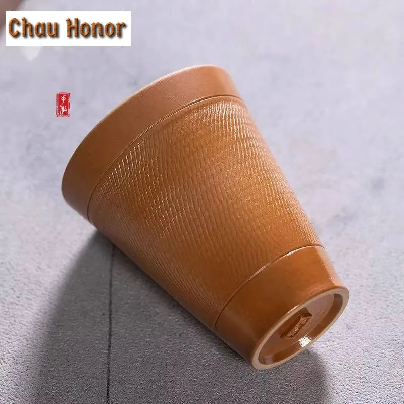 75ml Handmade Longquan Celadon Teacup Jumping Knife Master Cup Ceramic Fragrance Tasting Cup Chazhan Kung Fu Teaware Gift Box