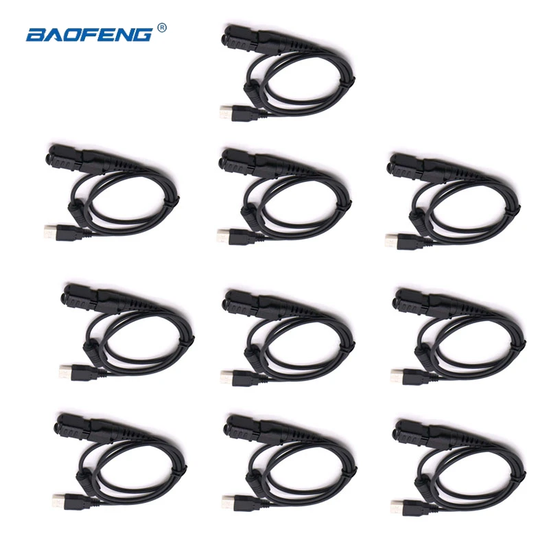 

10pcs USB Programming Cable for Motorola XiR XPR3000e DP2400 DP2600 DEP550 DEP500e DEP570 DP2000 E8600 E8608i P6600 P6620 Radio