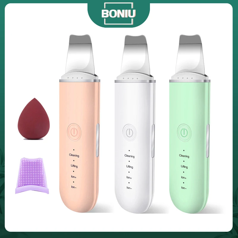 

Ultrasonic Skin Scrubber Deep Face Cleaning Machine Blackhead Peeling Shovel Facial Pore Cleaner Face Skin Scrubber Lift Machine