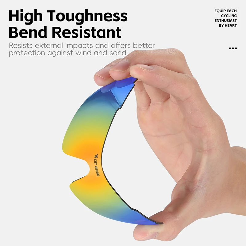 WEST BIKING Cycling Glasses UV400 Protection Lightweight Unisex Sunglasses Outdoor Sport Hiking Fishing Driving Colorful Goggles