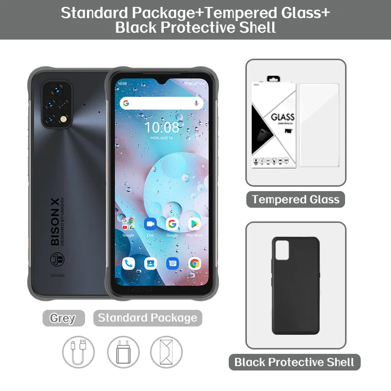 [IN STOCK]Original UMIDIGI BISON X10S X10G 4GB+32GB IP68/IP69K Waterproof Rugged Phone Smartphone 16MP 6150mAh Battery 6.53" HD+ poco best gaming phone UMIDIGI