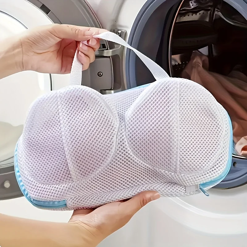Bra laundry bag Bra Wash Bag Mesh Laundry Washing Bag with Zipper Foldable Mesh Lingerie Underwear Mesh Bra Washer bag 2