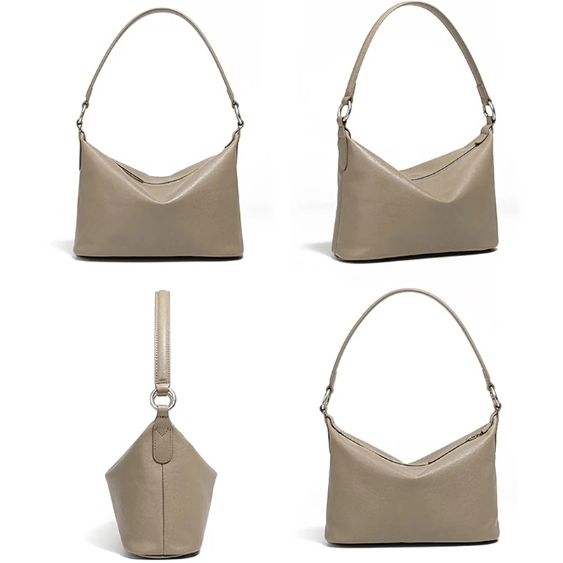Hifashion 100% Genuine Leather Underarm Shoulder Bags For Women 2025 Trend Designer Soft Crossbody Purses Hobo Ladies Handbags 5
