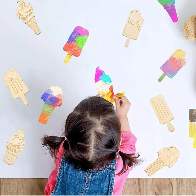 Wooden Ice Cream Ornaments 5