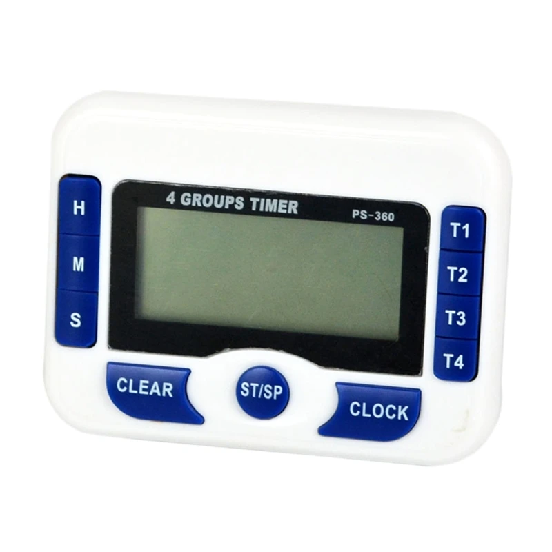 

Time Reminder LCD-Display 4 Channel Countdown Timer for Baking Office School