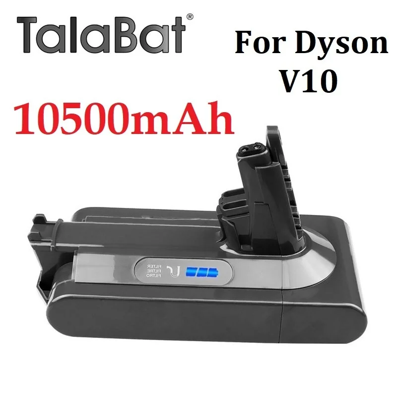 Aggiornamento Alla Batteria Ricaricabile Dell'Aspirapolvere Da 10500Mah Per Dyson V10 Cyclone V10 Absolute V10 Animal V10 Motorhead Serie V10