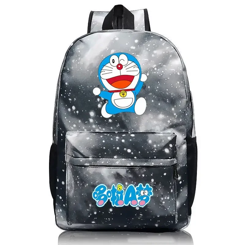 Doraemon Schoolbag Fashion Cartoon Backpack Blue Fatty Backpack Boy Girl Travel Storage Bag Student Computer Storage Bag handbag 2
