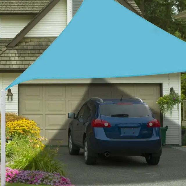 3/4/6M Poliészter Háromszög Homok Árnyék Vitorla Napellenző Uv -Védelem - Image 2