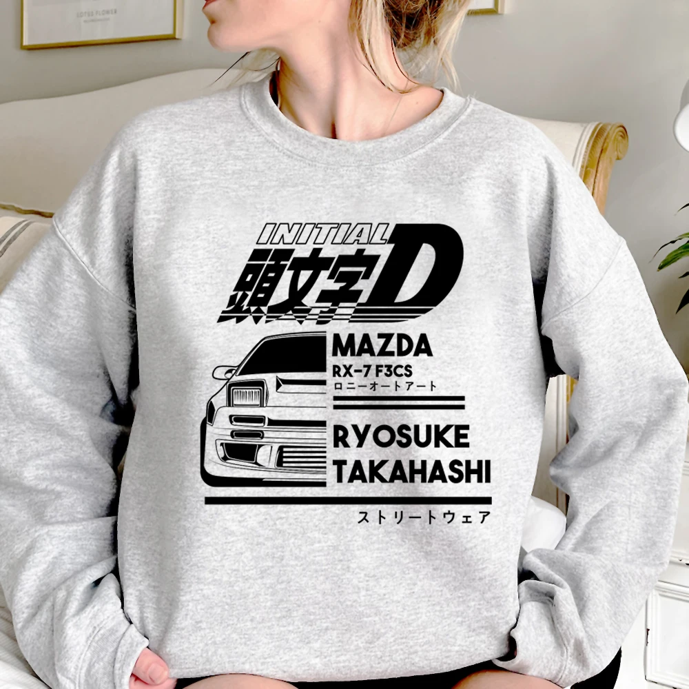 

Initial d hoodies women graphic japanese gothic anime tracksuit women anime clothing
