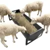 22 Gallon Heavy Duty Galvanized Steel Livestock Feeder Hay Trough Rustproof V-Shaped Bottom For Horse Goat Sheep Cattle Alpaca