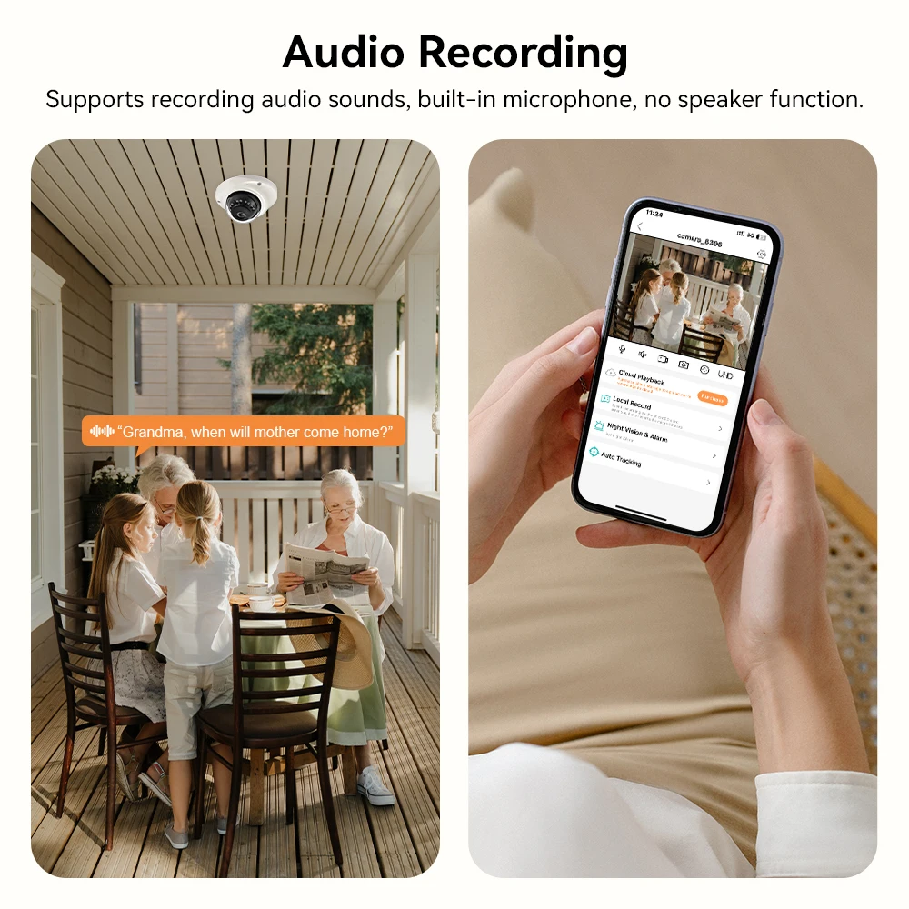 4K 8MP Fisheye Dome Camera IP ONVIF POE 1080P Full HD 5MP Waterproof Night Vision Audio Record Motion Detection Camera XMeye 5