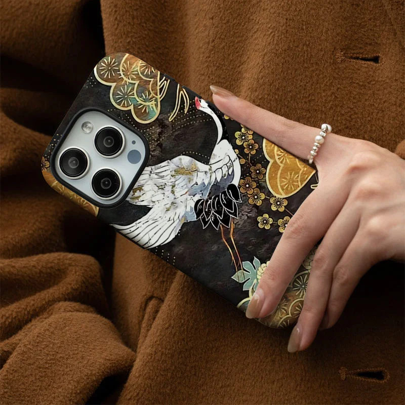 Red-Crowned Crane 2-in-1 Protective Phone Case