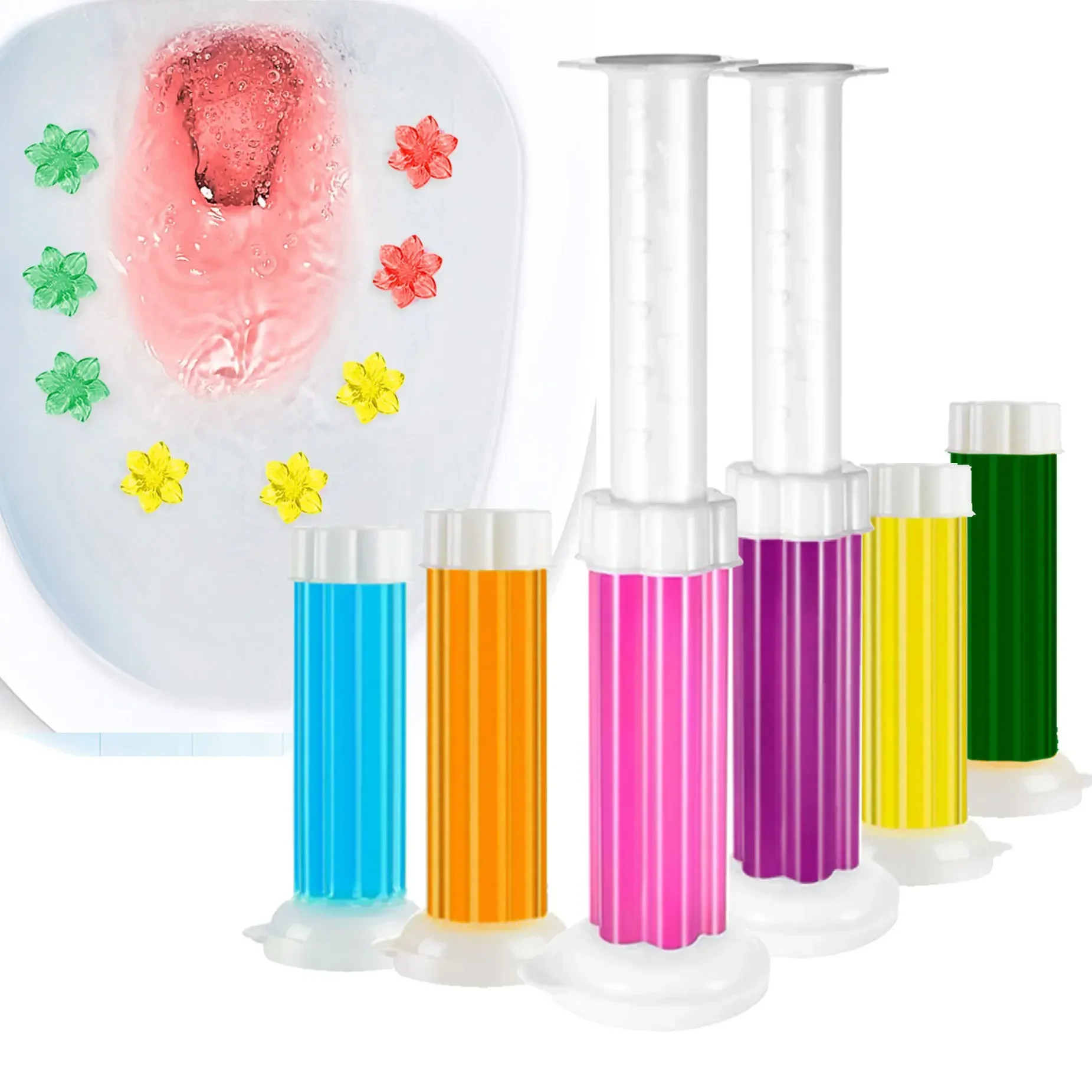 6in 1box floral toilet cleaning gel toilet deodorizing cleaner air freshener aromatherapy deodorizing cleaning and removing odor toilet cleaner gel toilet cleaner