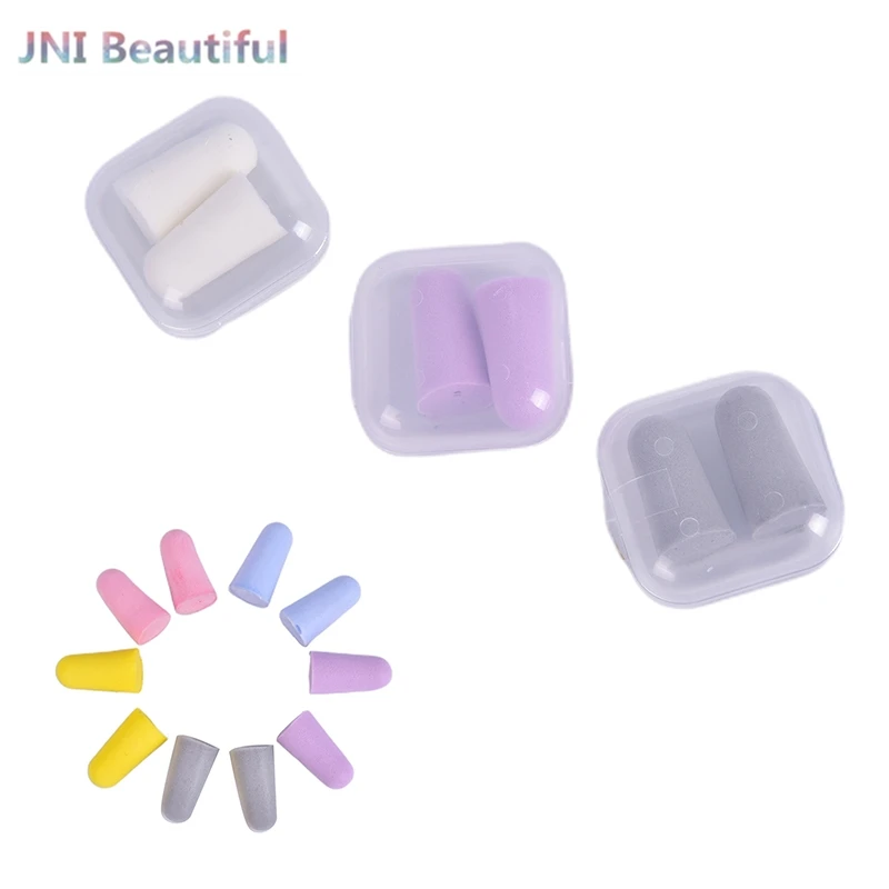 

Soft Ear Plugs Sound Insulation Ear Protection Anti-noise Earplugs Sleeping Plugs For Travel Noise Reduction With Plastic Case