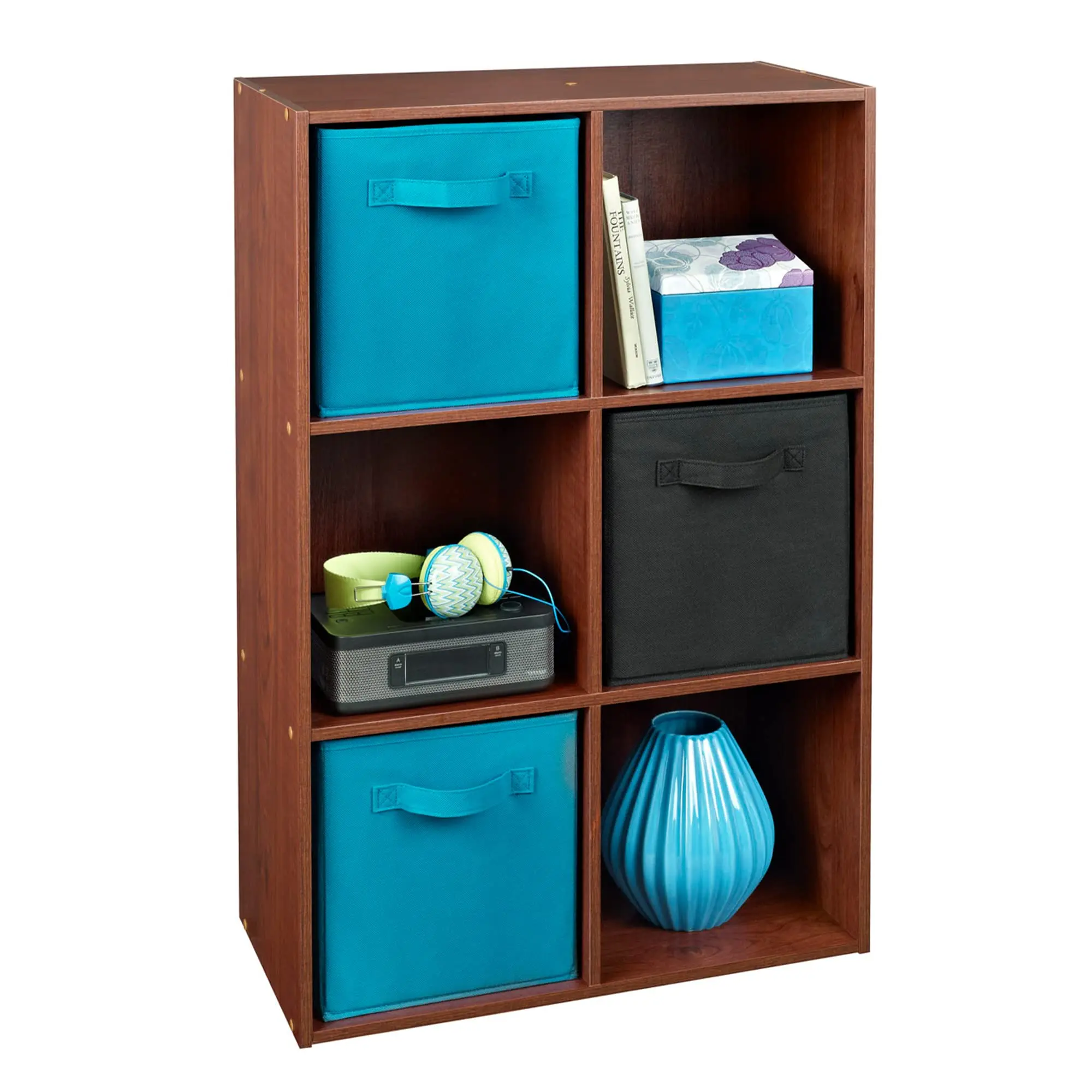 

Dark Cherry 6-Cube Organizer