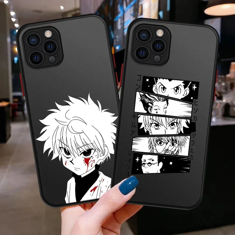 Чехол для телефона Hunter X Hunter Killua Zoldyck с аниме для iPhone 15 14 13 12 11 Pro Max 14 Plus X Xs Max XR 8 7 Plus, Жесткий Чехол